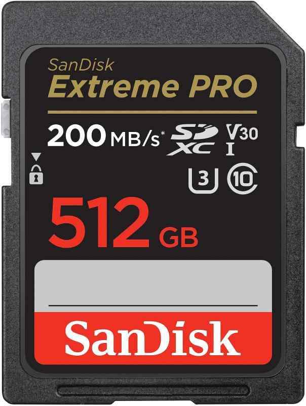 SanDisk (サンディスク) 512GB Extreme PRO SDXC UHS-I メモリーカード - C10、U3、V30、4K UHD、SDカード- SDSDXXD-512G-GN4IN