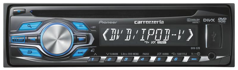 カロッツェリア(草わけ) 鉄道車両オーディオ DVH-570 1DIN CD/ヴィデオディスク/USB
