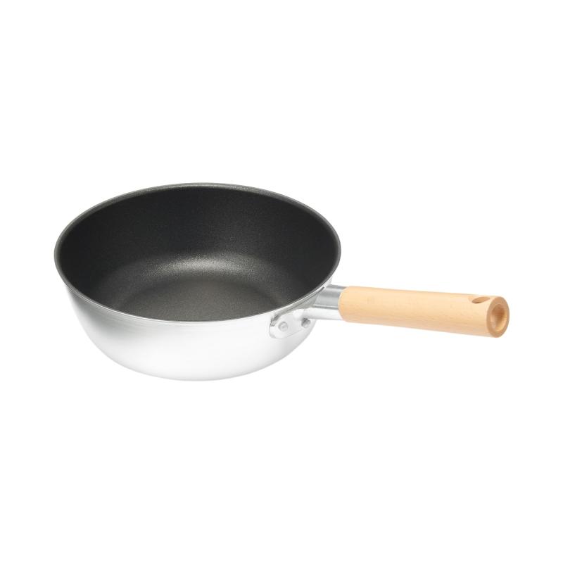 無印良品 鍋としても使えるこびりつきにくいフライパン 直径24cm 深型 ガス火専用 83453961
