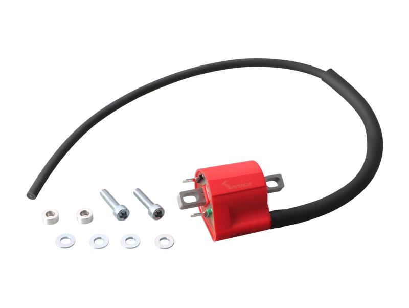 キタコ(KITACO) イグニッションコイルフルキット TCI点火車用 (レッド) グロム(JC61/JC75) クロスカブ110(JA45/JA60) スーパーカブ110(JA44/JA59)等 754-9011020