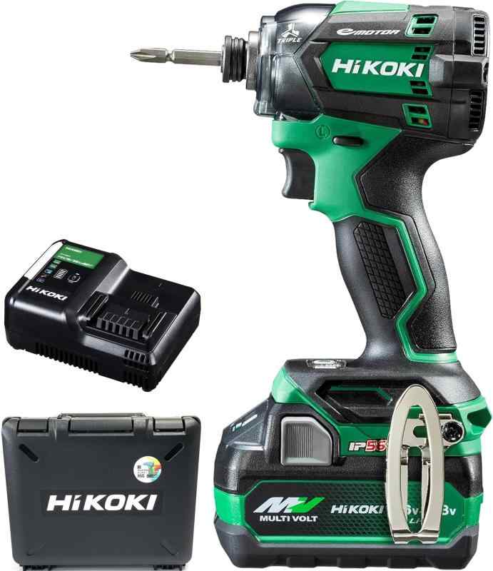 HiKOKI(ハイコーキ) 18V 充電式 インパクトドライバ WH18DC バッテリー1個・充電器・ケース付 WH18DC(XPZ), アグレッシブグリーン 24,768円