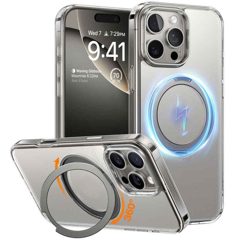 楽天市場】多機能360度回転スタンドTORRAS iPhone16Pro 用 ケース縦横