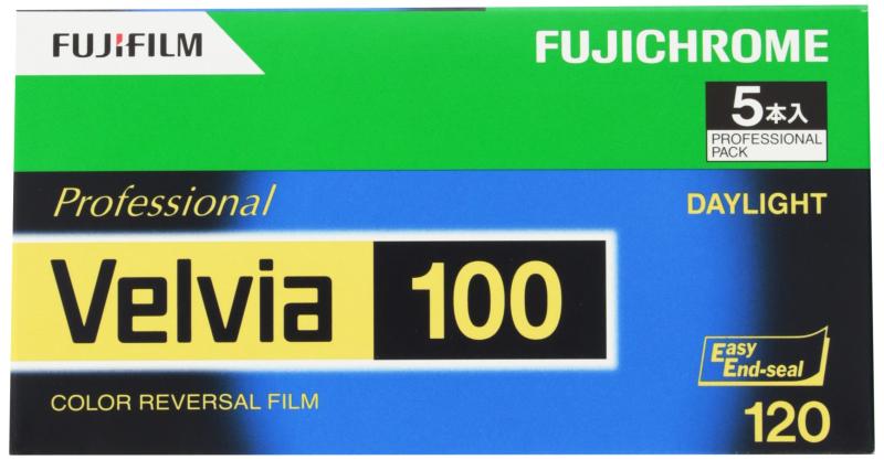 富士フイルム(FUJIFILM) リバーサルフィルム フジクローム Velvia 100 ブローニー 12枚 5本 120 VELVIA100 EP NP12EX5
