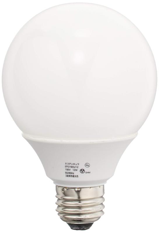 楽天市場】オーム電機 電球形蛍光灯 エコデンキュウ G形 E26 60形相当