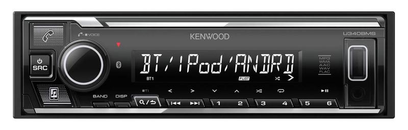 KENWOOD　カーオーディオ　USBレシーバー　U383 iPhone/iPodやAndroid™搭載スマートフォンなどの接続に対応したCD/USB