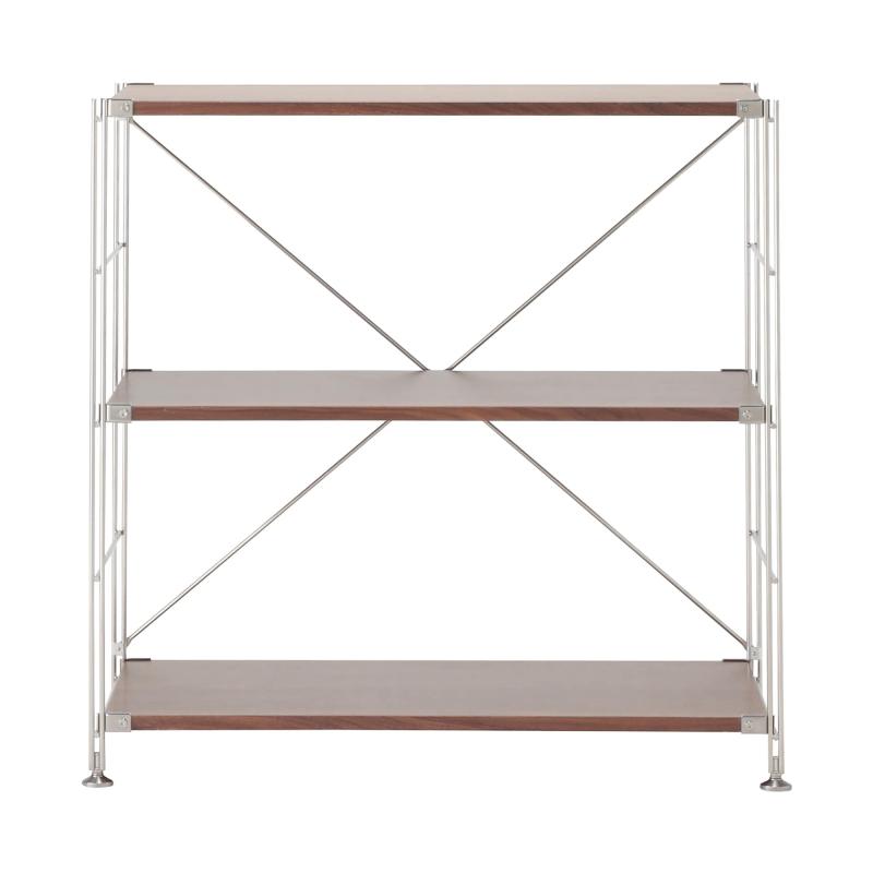 楽天市場】無印良品 ステンレスユニットシェルフ ウォールナット材棚