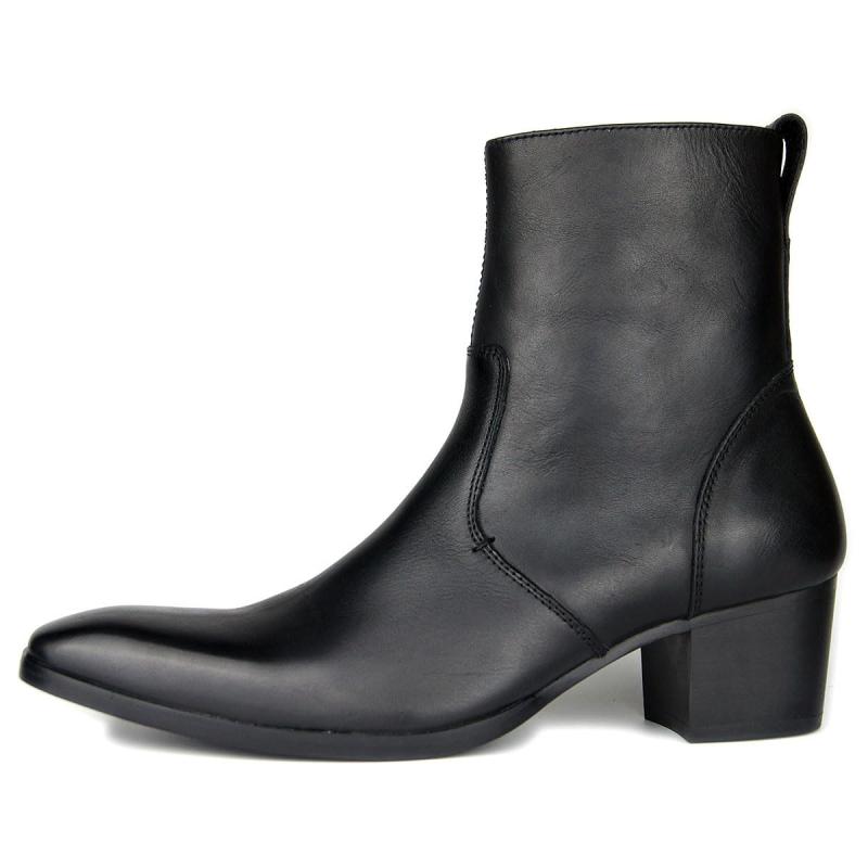 [OSSTONE] ブーツ メンズ US 大きさ: Men 8.5(M) US 42EU 色つや: 黒いことos-JY002-Black-JP-8.5