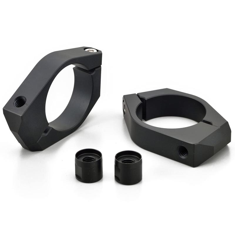 デイトナ(Daytona) バイク用 ウインカーステー 43mmフォーククランプ 取付穴8mm 配線逃がし加工 D-Light専用ナット付属 ウインカーブラケット 左右セット 19270 ブラック