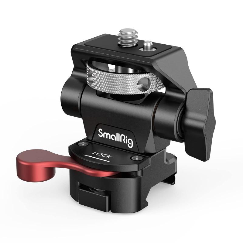 SmallRig モニターマウント（NATOクランプ付き＆1/4ネジ付き） 左右360度回転可能 前後180度調節可能-2906B