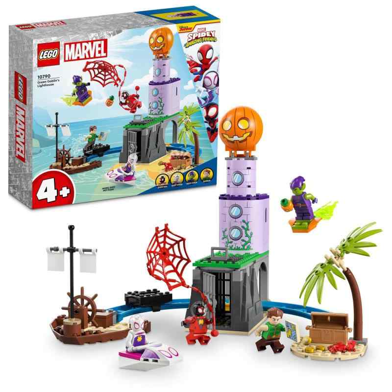 レゴ(LEGO) マーベル スパイディともの恐ろしいなかまたち スパイディともの恐ろしいなかまたち:緑であること・ゴブリンのとうだい 10790 遊び道具 差しつかえる 差し上げ物 アメコミ 百貨店主人公 お坊っちゃん 女