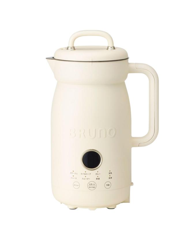 BRUNO 青みノ オートクックポット 0.6L 豆乳製造業者 吸いもの製造業者 飾り気の無い 吸いもの 保温 パウダーコンパクト 冬 あったか 温活 ほったらかし膳立て 自動小銃膳立て 一人暮らし 寄せ集め お粥 カレー 差し上げ物