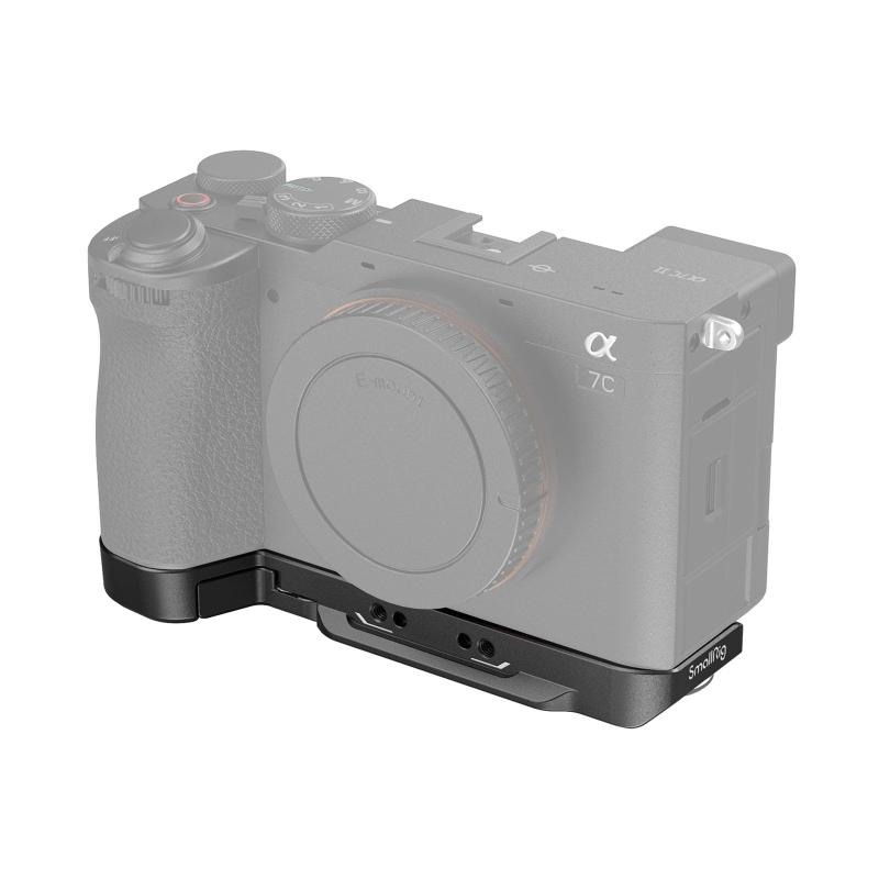SmallRig カメラプレート Sony用 Alpha 7C II/Alpha 7CR対応 アルカスイスクイックリリースプレート内蔵ボトムマウントプレート ブラック QD ソケット ストラップスロット 1/4"-20 ネジ穴 3/8&quot
