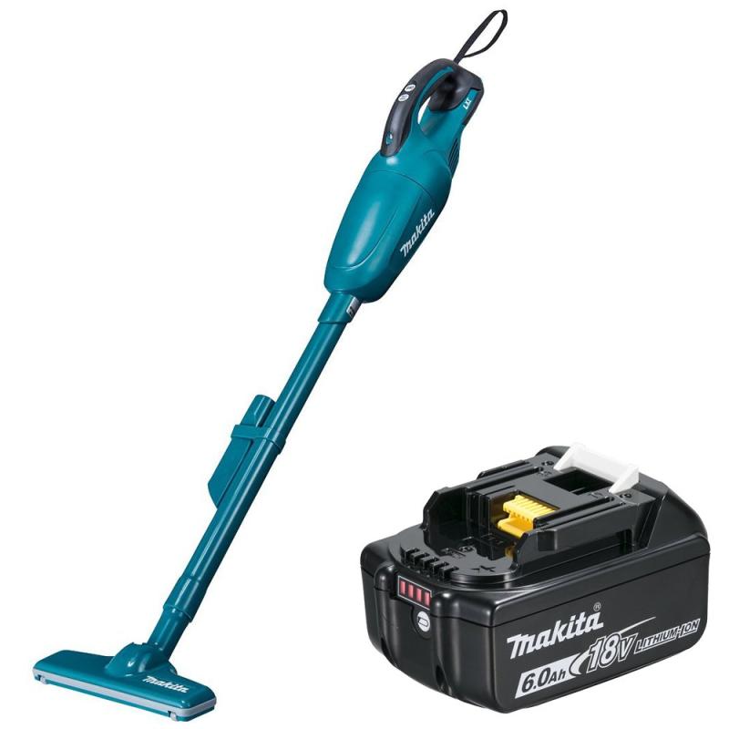 マキタ 18V充電式クリーナー CL181FDZ(青)(本体のみ) ＋バッテリーBL1860B付セット（アクセサリーバッグ付）
