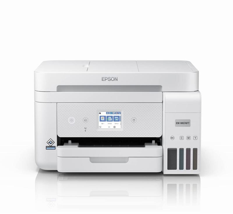 エプソン 印刷機エコ貯蔵タンク積み上げる A4インクジェット結びあわせる機 FAX付 EW-M674FT テレ細工物向け低駈けっくら通貨価値