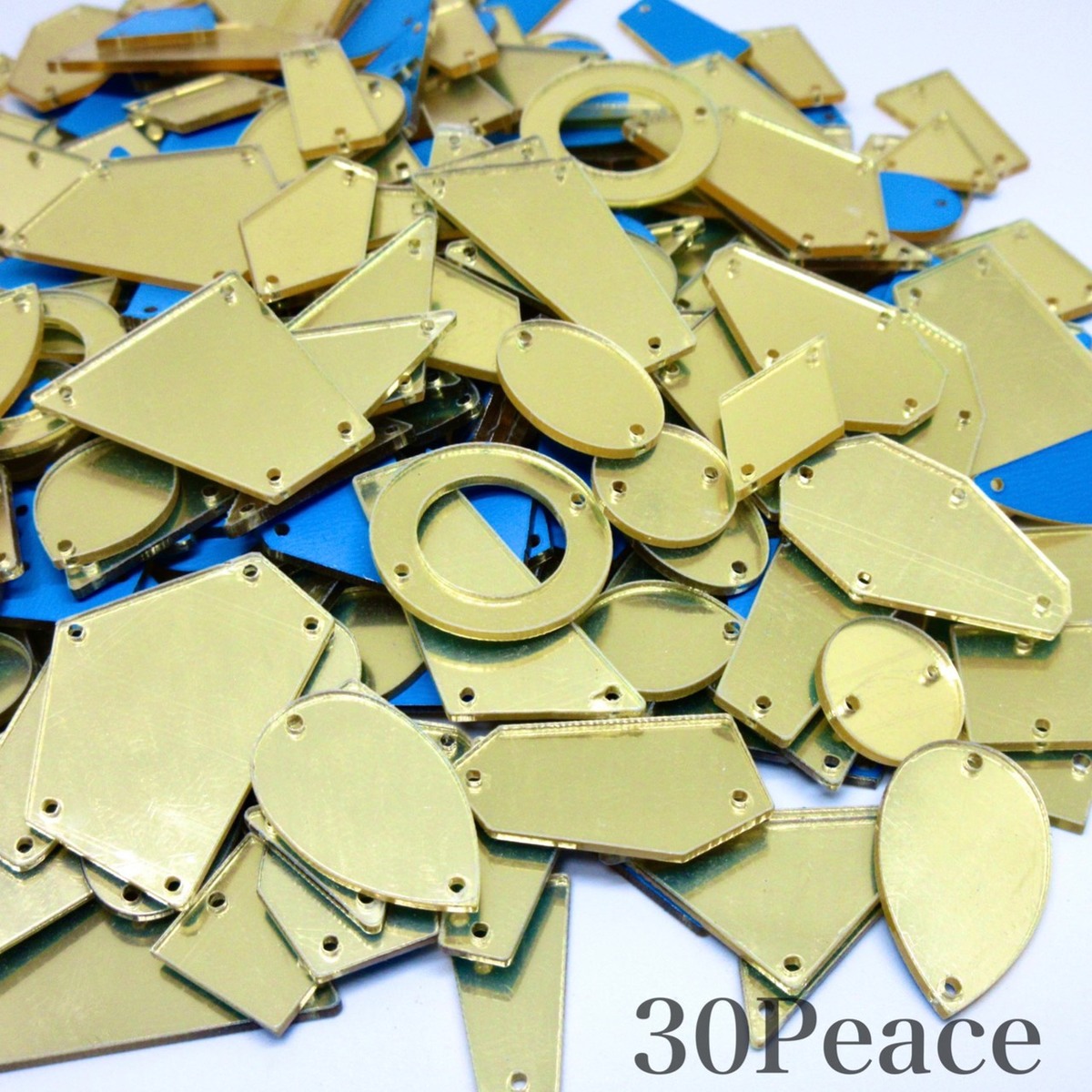アクリルミラーパーツ ミラーパーツ ミラーストーン 衣装用ミラー ランダムミックス 30peace 衣装用パーツ