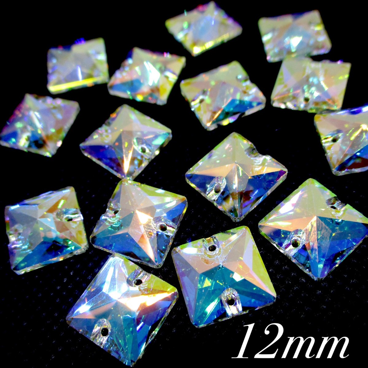 楽天市場】A5ランク 【三角 22mm 6粒 CrystalAB】大きいサイズ