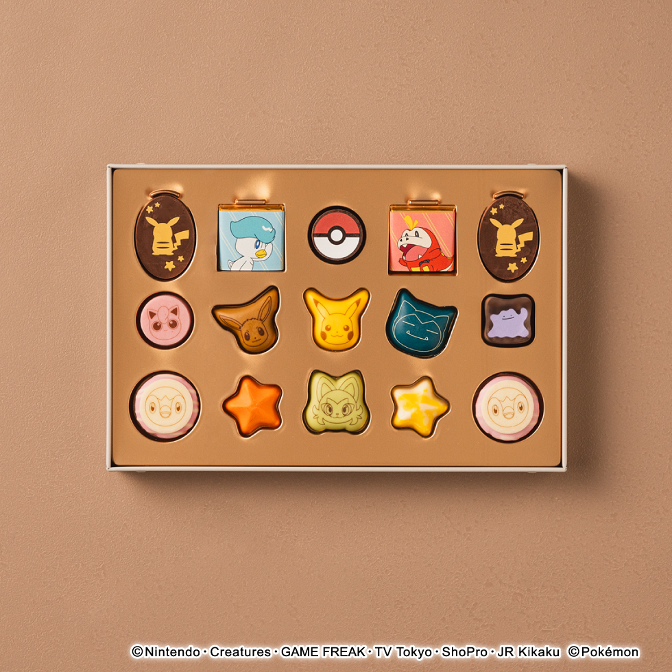 pokemon chocolate set, pokemon chocolate, pokemon themed chocolate, pikachu chocolate, pokemon sweets