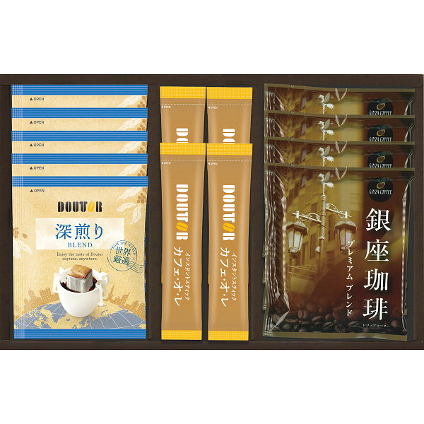〈コリウス様〉DOUTOR コーヒーセット 楽天市場】ドトールコーヒー・銀座珈琲 ギフトセット GPD-BE / 結婚