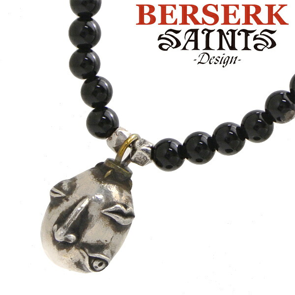 【ポリッシュクロスプレゼント】【SAINTS Design セインツ デザイン】BERSERK ベルセルク ベヘリット 覇王 シルバーペンダント オニキスネックレス BSS-P-01OX 正規品