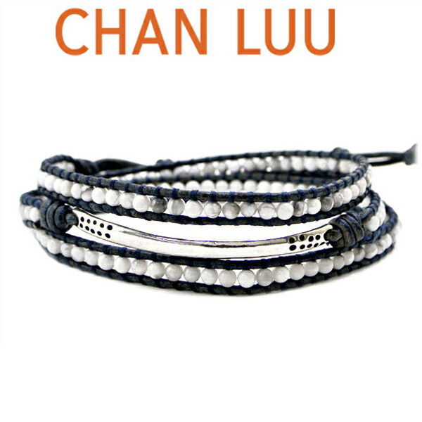 Kanpeki チャンルー ブレスレット Chanluu ストーンビーズミックス 3連ラップブレスレット メンズ チャンルー Chanluu White Howlite Natural Blue ハウライト Bsm 1576 Blue ブルー 大得価人気 Css Edu Om