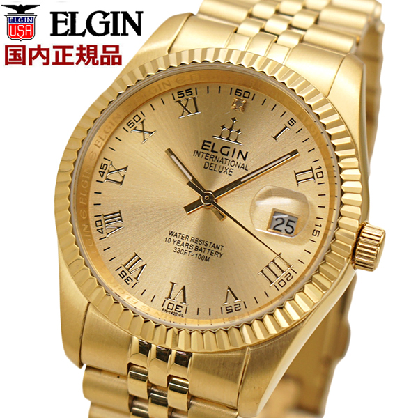 ELGIN 純金 k24 メイプルリーフコイン腕時計10/1oz+bimful.com