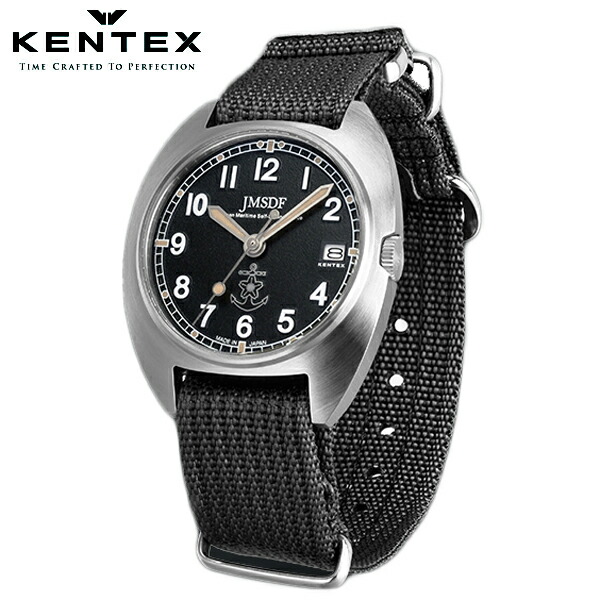 【クリーナープレゼント】ケンテックス KENTEX JASDF クラシックスタンダード 海上自衛隊モデル 腕時計 ミリタリーウォッチ メンズ ブラック 10気圧防水  NATOベルト クォーツ JMSDF Classic Standard S798M-03【国内正規品】