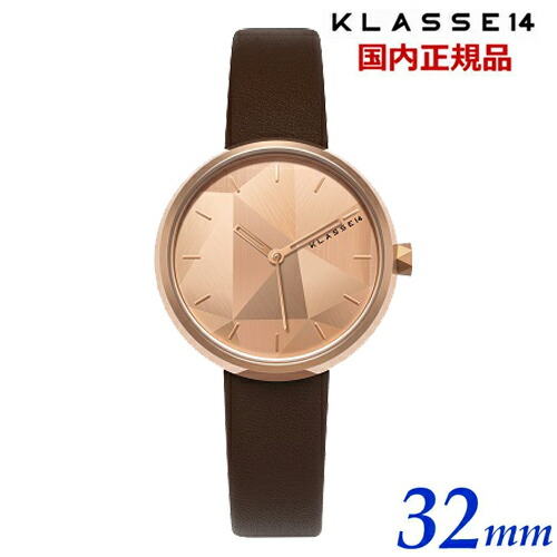 【洗浄剤差し上げ物】位置付け14 KLASSE14 クラスフォーティーン  逆理 Paradox Rose Gold 32粍 レディース ウオッチ なめし革三尺帯 赤銅色 WPX23RG001W【日本定まり売りわたす店】