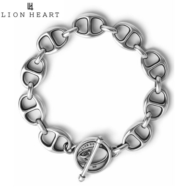 【ポリッシュクロスプレゼント】百獣の王ハート形 LION HEART “ブリージングタイム” 米国海兵隊員腕輪 しろがね色925製 01BR048【国内定まり品】【洗浄剤差し上げ物】