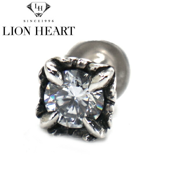 ライオンハート ピアス LION HEART BASIC KINGDOM コマンダーストーンピアス シルバー925 キュービックジルコニア 01EA0181CL【国内正規品】【クリーナープレゼント】