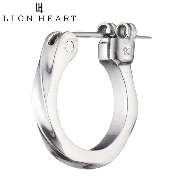 ライオンハート ピアス LION HEART ツイスト クロッシング フープ ピアス シルバー925 01EA0961SB【国内正規品】【クリーナープレゼント】｜Bell Field