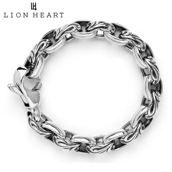 【ポリッシュクロスプレゼント】百獣の王ハート形 LION HEART グランドスクロールブレスレット HOWL ハウル しろがね色925製 1BR145AOSV【国内定まり品】【洗浄剤差し上げ物】