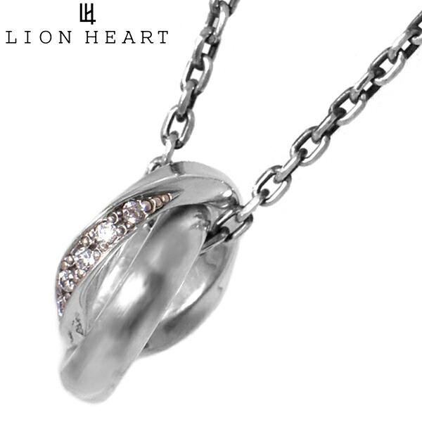 ライオンハート LH for Gift ロイヤルツイストダブルリング ネックレス シルバー925製 メンズ 正規品 1NE287A0SV【国内正規品】【クリーナープレゼント】