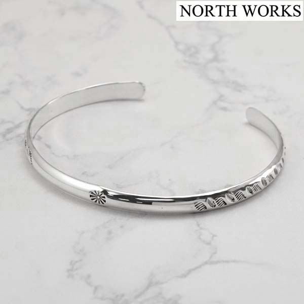 ノースワークス NORTH WORKS ネイティブ調 バングル Mサイズ シルバー900 日本製 W-041【ポリッシュクロス（磨き布）プレゼント】｜Bell Field