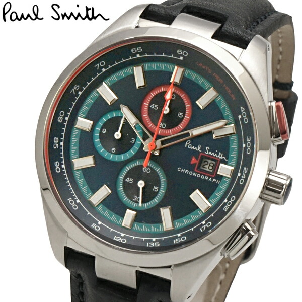 ポールスミス Paul Smith わざ時計 メンズ クロノグラフ ブルー文字盤 Chrono44 Ps ポールスミス Paul Smith Cmsmontera Com