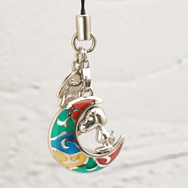 スヌーピー X セインツ 月 スヌーピー キャリーストライキ左雨 銀色925 Snpy K 03 Saints Design セインツ 図 X Snoopy Formmachile Cl