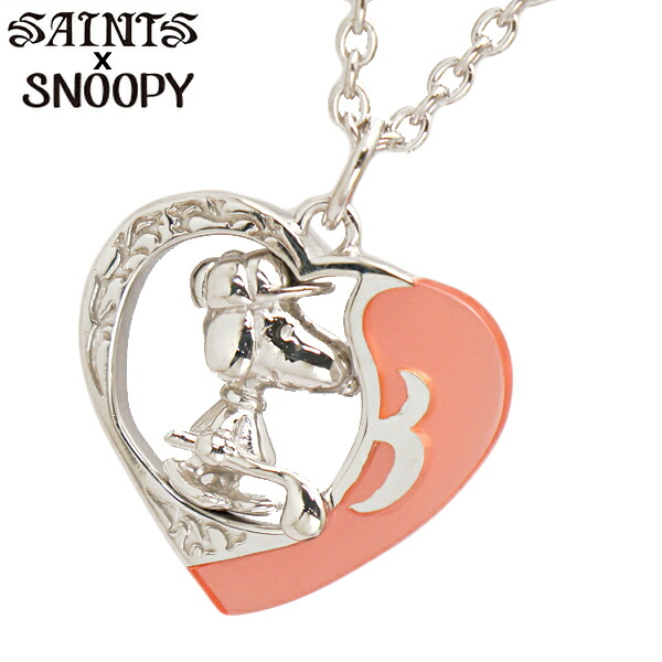 スヌーピー x セインツ ハートスヌーピー ゴルフネックレス ネックレス シルバー925 ステンドグラス SNPY-N-07【SAINTS Design セインツ デザイン x SNOOPY】
