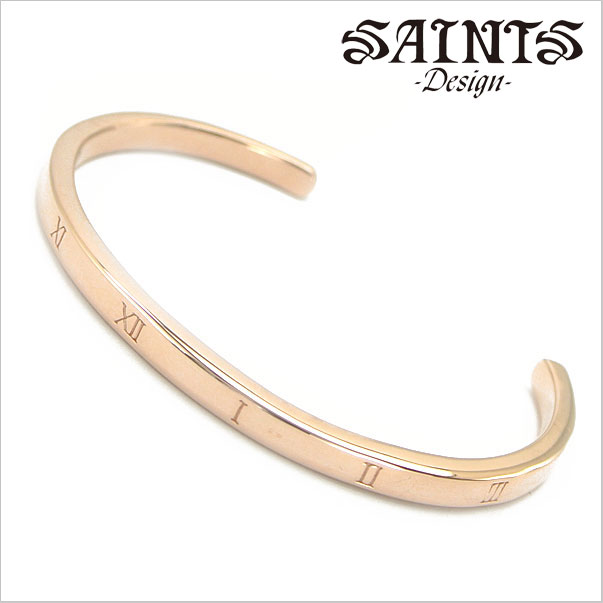 【ポリッシュクロスプレゼント】【SAINTS Design セインツ デザイン】NEW時空バングル Sサイズ シルバー925製ピンクゴールドメッキ セインツ SSB8-41SPG【送料無料】