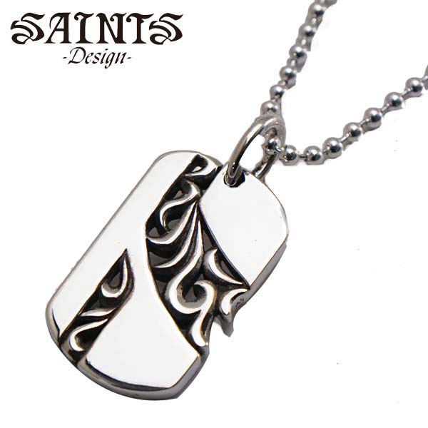 【ポリッシュクロスプレゼント】【SAINTS Design セインツ ひな形】 アラベスクフロウネックレス/シャンデリヤ しろがね色925製 セインツ SSP-32【貨物輸送無料】
