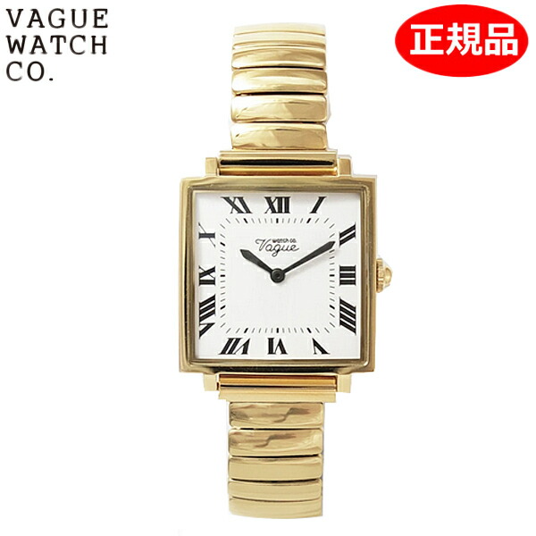 【洗浄剤差し上げ物】VAGUE WATCH Co. ヴァーグ 御覧になる 商会 ウオッチ CARRE Extension 28粍 カレ 伸展 メンズ レディース ユニ一発やる 象牙色 x 黄色ゴールド CR-L-002-SS-SYG【定め事品】