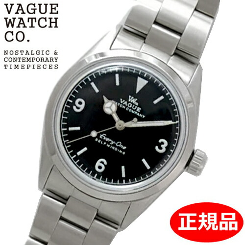 【日本製】VAGUE WATCH Co. ヴァーグウォッチ 会社 ウオッチ Every-One 機械類式 自動小銃一巻き 自動小銃 黒いこと文字記号盤 E1-L-001-SB【定まり品】【洗浄剤差し上げ物】