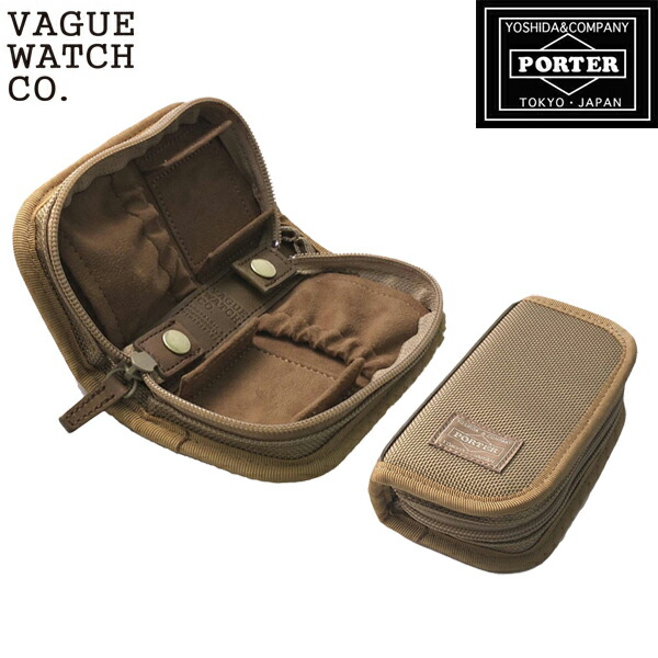 商店 Vague Watch Co. ヴァーグウォッチカンパニー 吉田カバン ポーター 時計ケース 2本収納可能 ベージュ PORTER WATCH  CASE FOR 2 WATCHES fucoa.cl