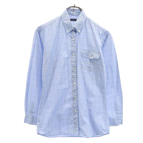 【美品 140cm】バーバリー チェック柄 長袖シャツ 半袖仕様ボタン付き os-fre-62799_001.jpg