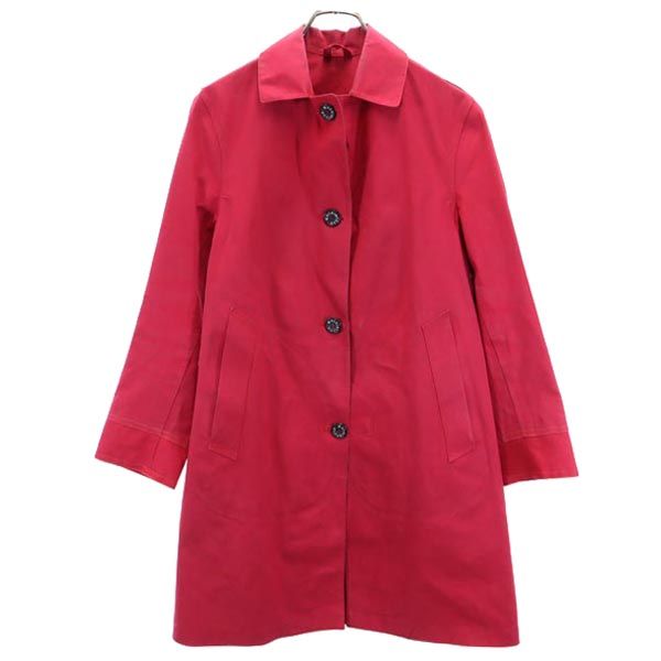 マッキントッシュ スコットランド製 ステンカラー 厚地の外套 32 赤 Mackintosh 御手々御手伝いさん レディース 【中古】  【230327】