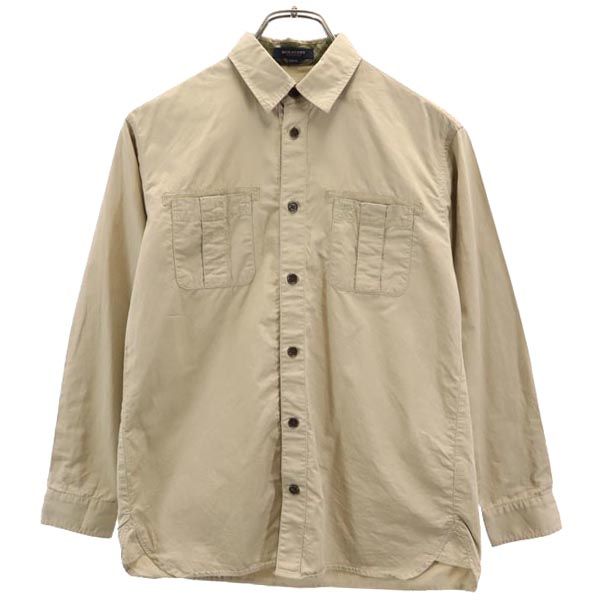 楽天市場】バーバリー 長袖 ポロ ボーダー柄 シャツ 160A 黒×白×黄