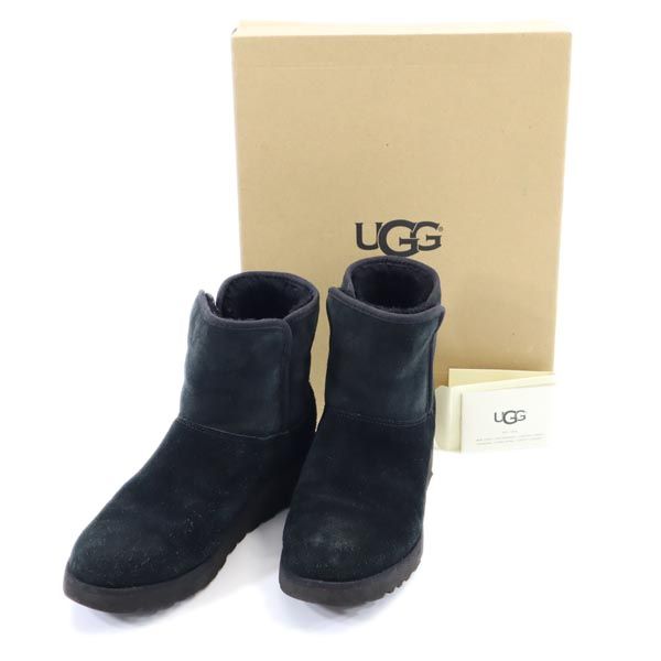楽天市場】アグ ムートンブーツ 23 ブラック系 UGG ロゴ レディース