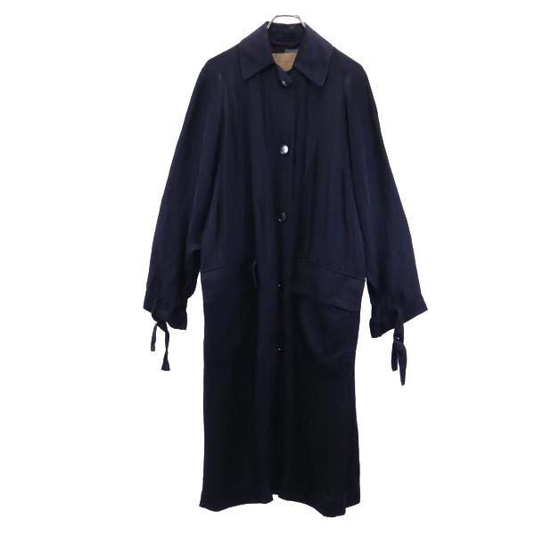 クリスチャンワイナンツ リネンブレンド コート 34 紺 christian wijnants レディース 【中古】 【230423】｜Bellis