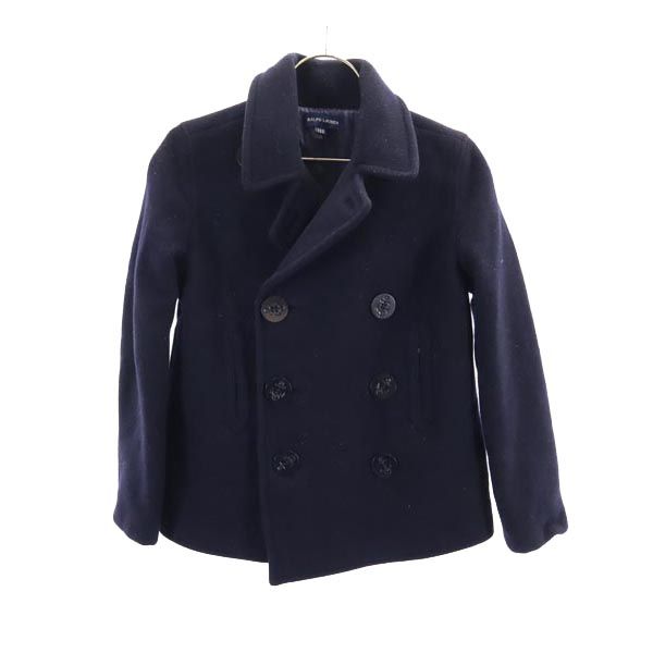 ラルフローレン　アウター　コート　ピーコート　中古 楽天市場】古着 RALPH LAUREN ラルフローレン ピーコート 130 ネイビー