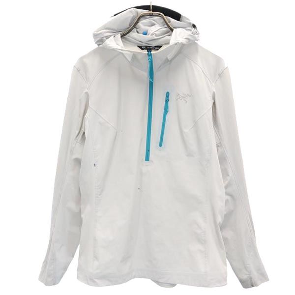 アークテリクス ナイロンブレンド ハーフジップ ロゴ アウトドア ジャケット M グレー系 ARC'TERYX フード レディース 【中古】 【230609】｜Bellis 13,706円