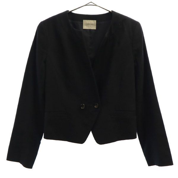 極美品✨セオリーリュクス ノーカラージャケット 黒 リボン ベルト 38 M 楽天市場】【中古】Theory Luxe ノーカラージャケット 41