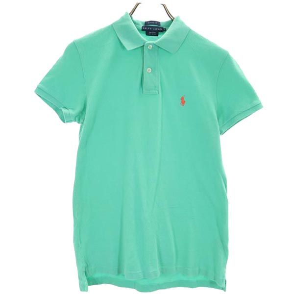 POLO Ralph Lauren 半袖ポロシャツ  ポロベア刺繍　鹿子　緑　L POLO RALPH LAUREN PoloRalphLauren(ポロラルフローレン) ビッグ